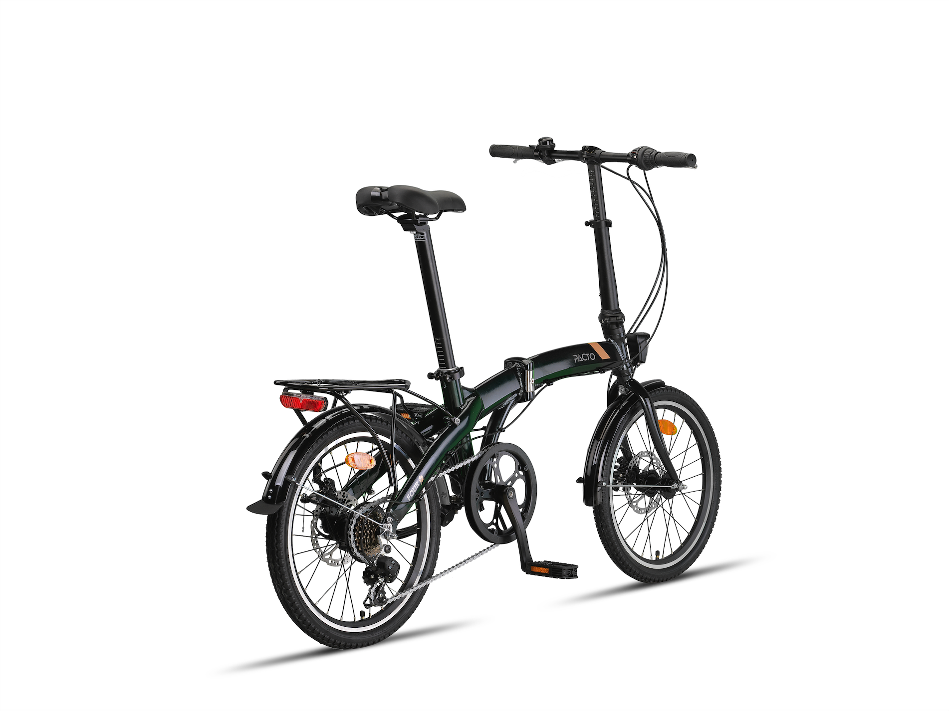🇬🇧 English alt text:
“Side view of a black PACTO FOUR S folding bike with 20-inch wheels and Shimano 6-speed gear system, displayed against a light background.”
🇳🇱 Nederlandse alt-tekst:
“Zijaanzicht van een zwarte PACTO FOUR S vouwfiets met 20-inch wielen en Shimano 6-versnellingssysteem, afgebeeld tegen een lichte achtergrond.”