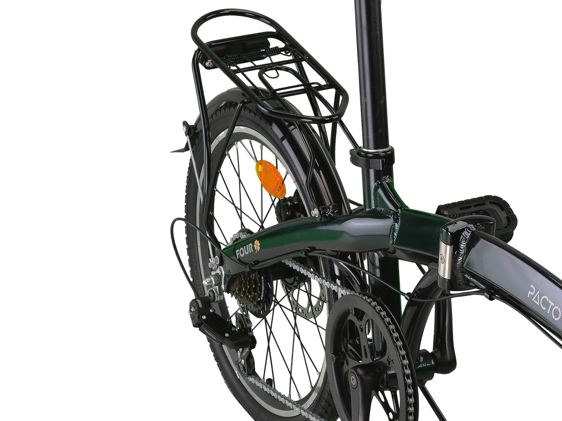 🇬🇧 English alt text:
“Side view of a black PACTO FOUR S folding bike with 20-inch wheels and Shimano 6-speed gear system, displayed against a light background.”
🇳🇱 Nederlandse alt-tekst:
“Zijaanzicht van een zwarte PACTO FOUR S vouwfiets met 20-inch wielen en Shimano 6-versnellingssysteem, afgebeeld tegen een lichte achtergrond.”