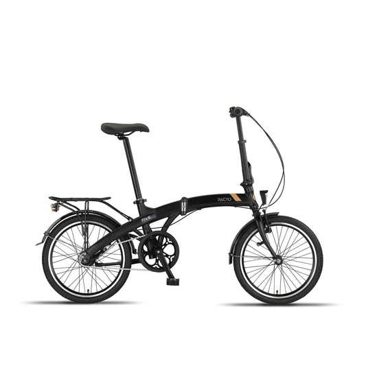 PACTO FIVE N7 – Folding bike with Shimano Nexus 7 hub and coaster brake (Black/Blue)