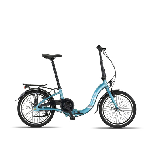 PACTO SEVEN N7 – Step-through 20” folding bike with Shimano Nexus 7 (Blue/Black)