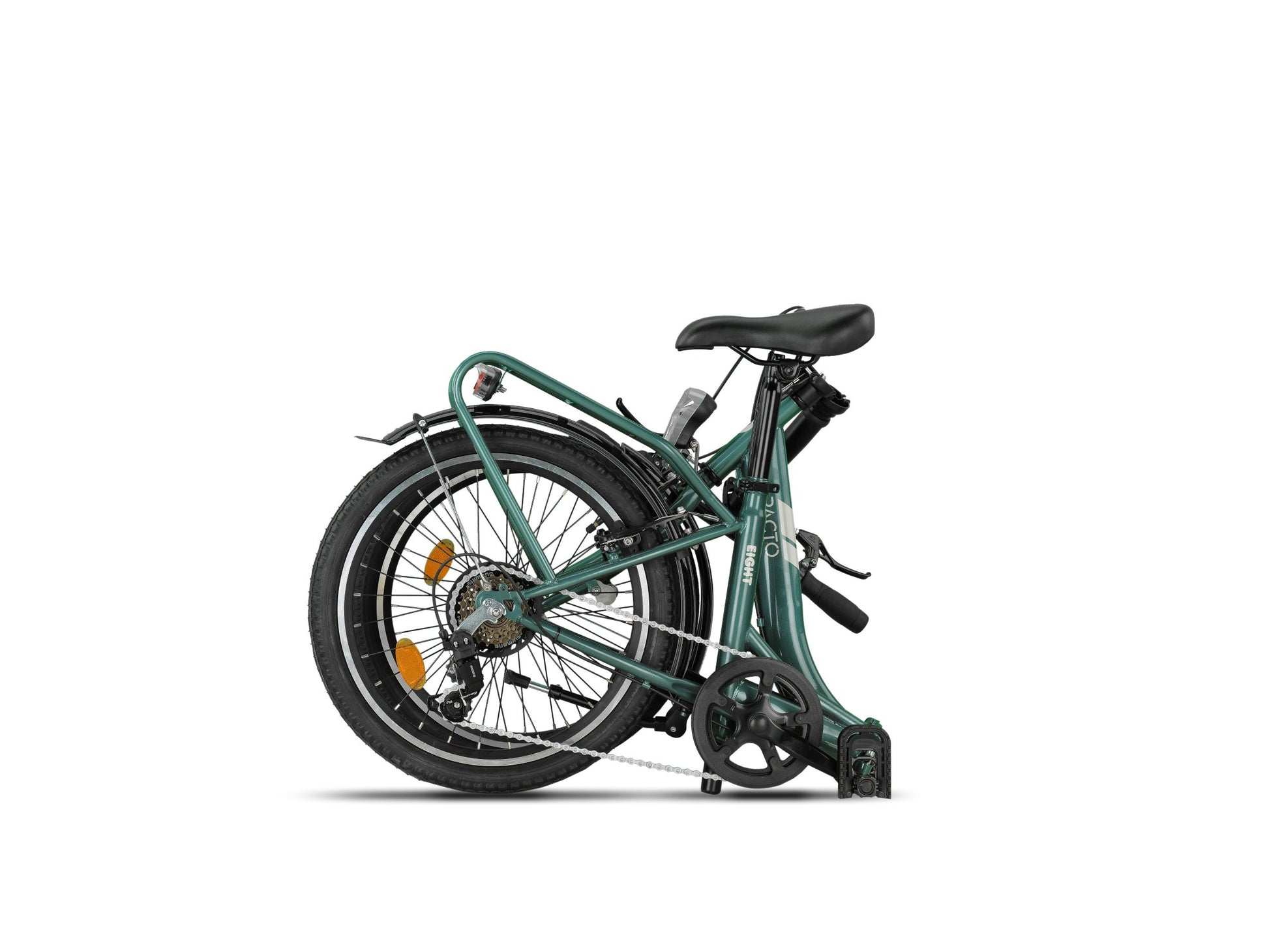 PACTO EIGHT opvouwbare vouwfiets lichtgewicht 20 inch met lage instap en 6 Shimano versnellingen, geschikt voor trein, auto of camper
PACTO EIGHT folding bike – lightweight 20-inch with low step and 6-speed Shimano gears, ideal for train, car or camper travel