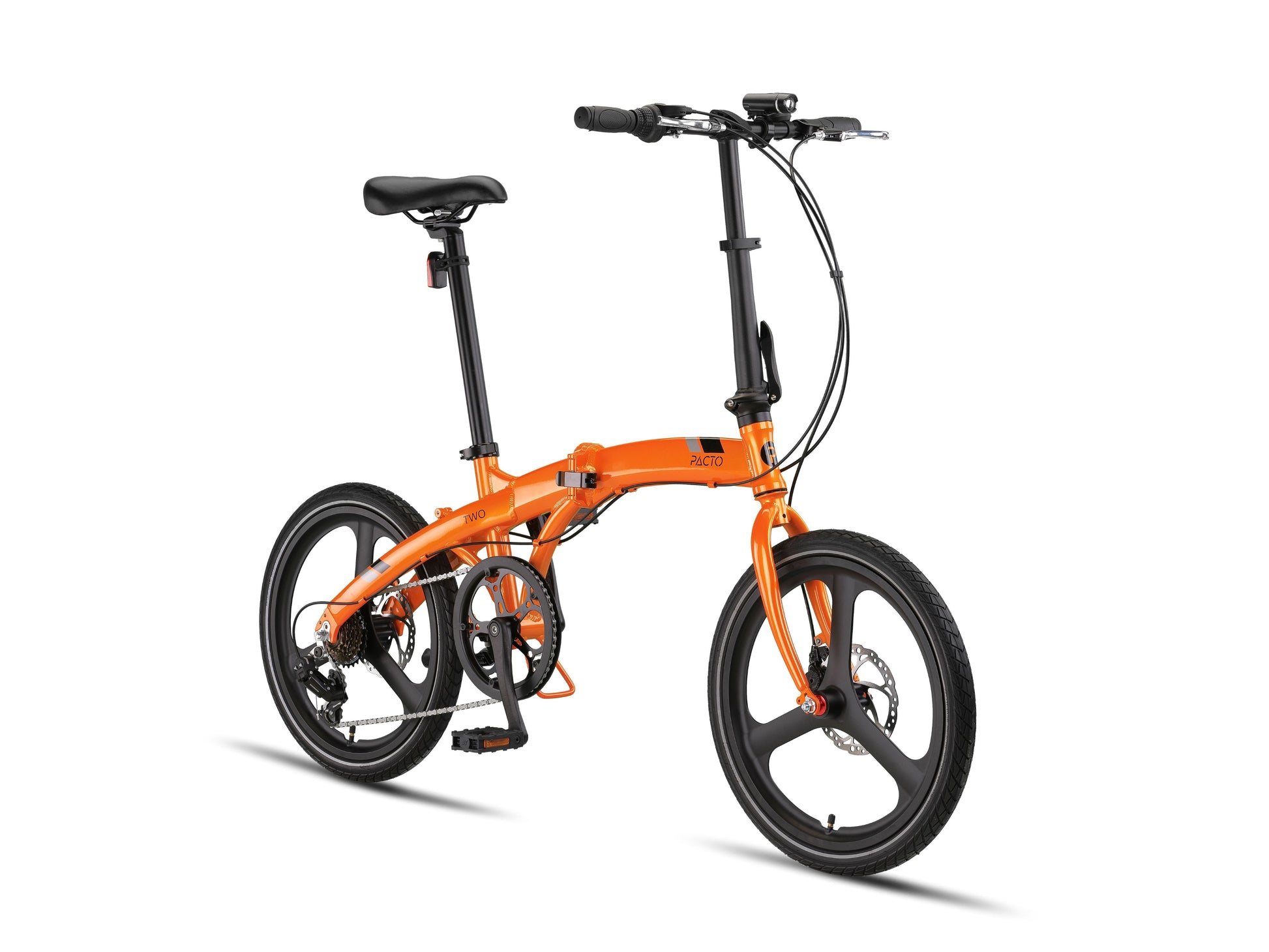 Pacto-two-orange-folding-bike-vouwfiets-plooifiets-black-orange-foldingbike-beste-vouwfiets-kopen-opvouwbare-fiets-urban-compact