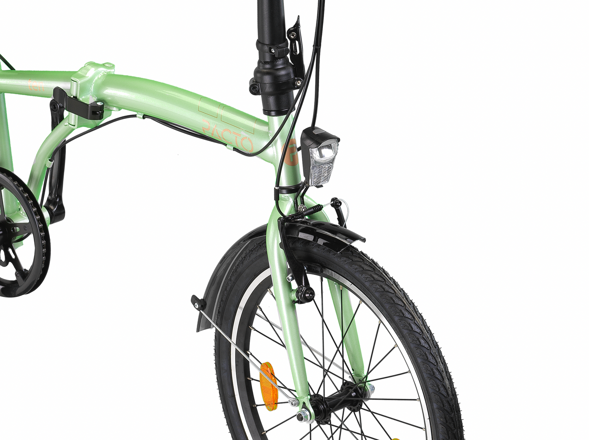 PACTO - TEN - FOLDING BIKE - MINT/ BLACK - vouwfiets - opklapfiets - folding bike - pacto -pactobike.com