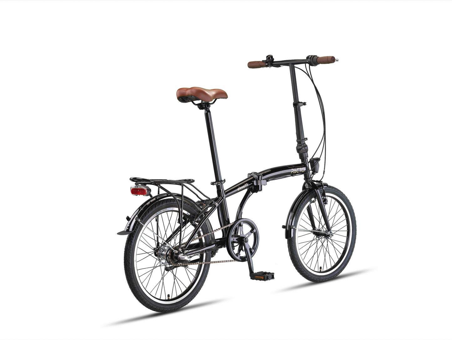PACTO ELEVEN – Vouwfiets met oversized stalen frame en Shimano Nexus 3 (Zwart / Mint)