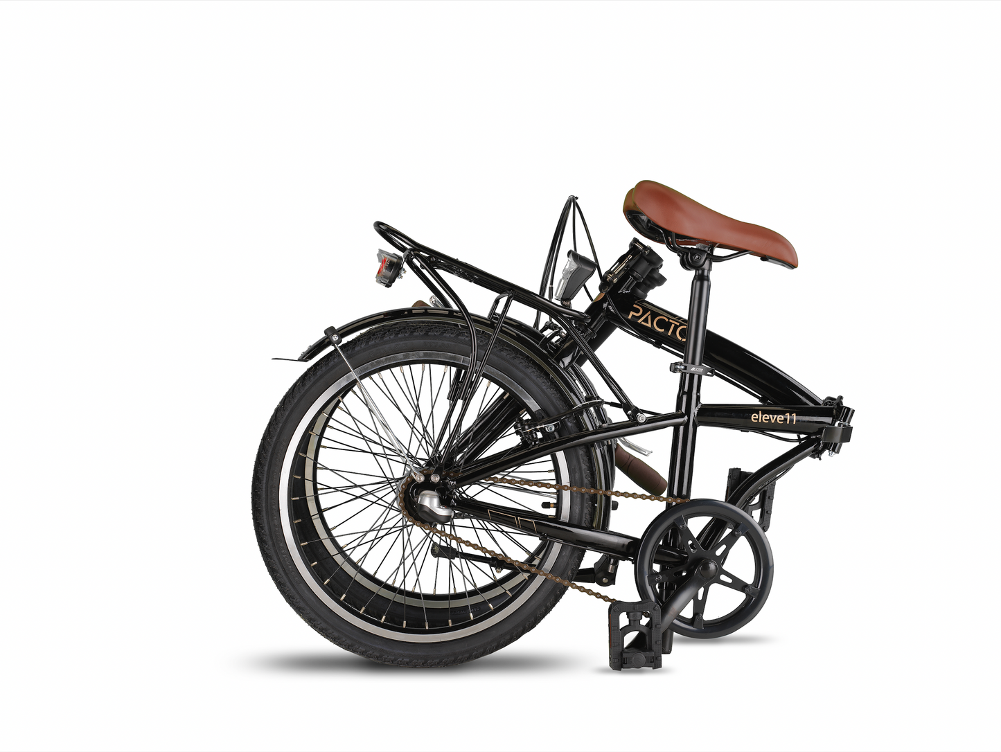 PACTO ELEVEN – Vouwfiets met oversized stalen frame en Shimano Nexus 3 (Zwart / Mint)