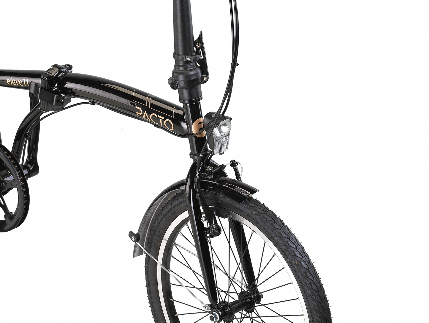 PACTO ELEVEN – Vouwfiets met oversized stalen frame en Shimano Nexus 3 (Zwart / Mint)